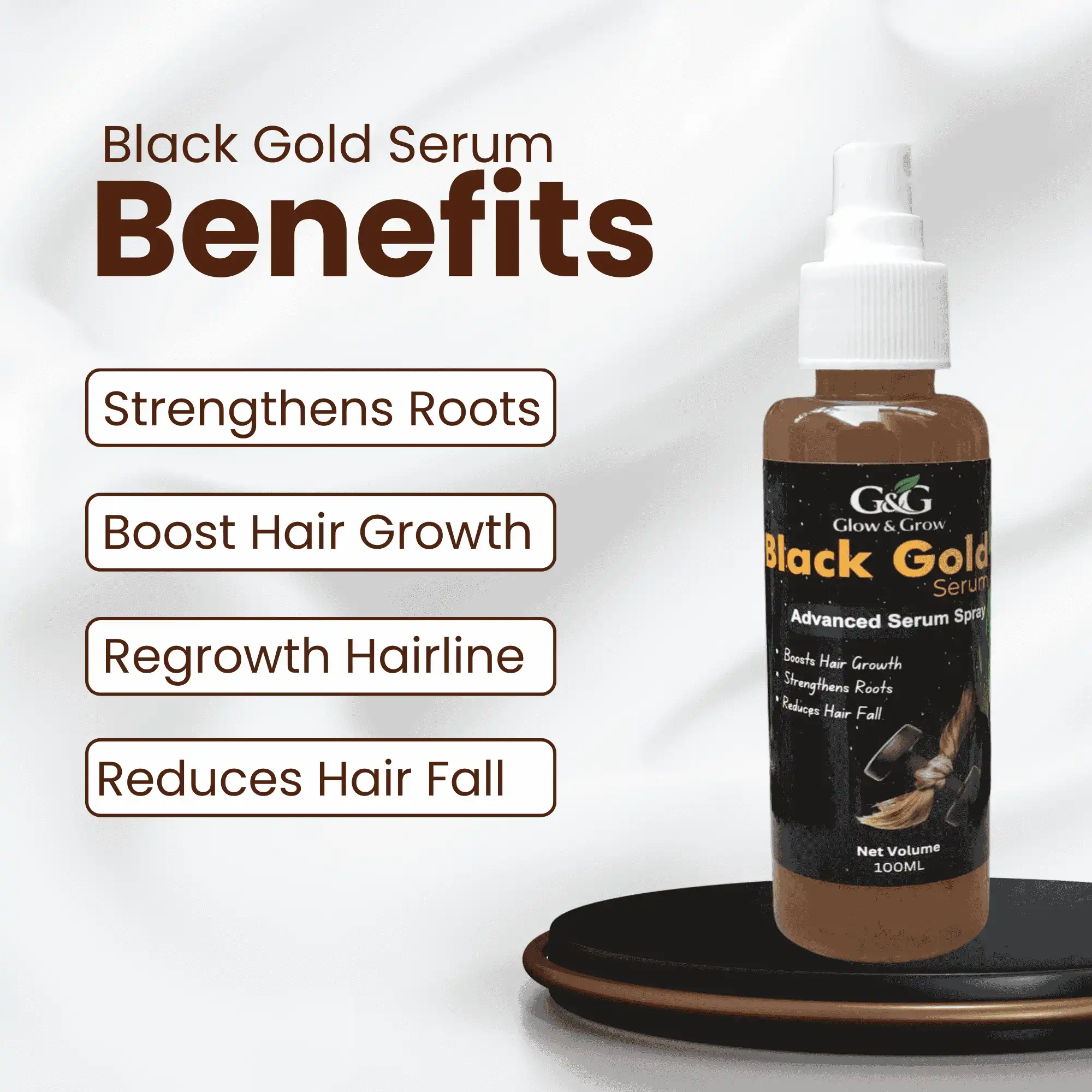 Benefits of Black Gold Serum: Hair Fall Control and Regrowth Hairline